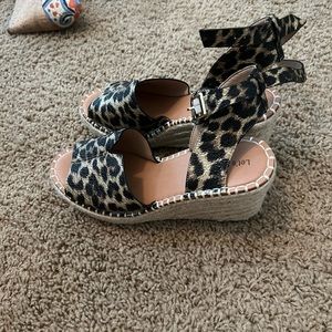 Great, leopard print wedges